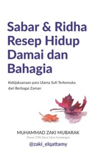 Sabar & ridha resep hidup damai dan bahagia