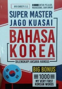 Super master jago kuasai bahasa korea